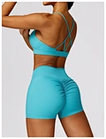 cross back sports bra